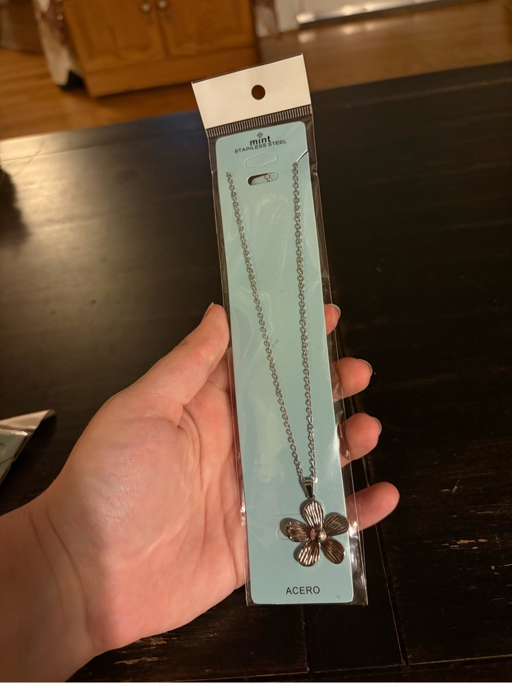 Silver Flower Necklace